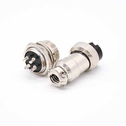 GX16 4 Connector Aviation Male Female Solder Straight Socket and Plug