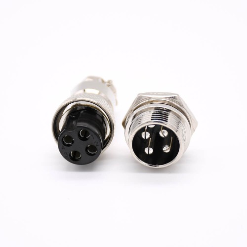 GX16 4 Connector Aviation Male Female Solder Straight Socket and Plug