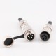 GX16 5 Pin Plug Male and Female Docking Cable Connector Straight Cable Plug IP67 Waterproof