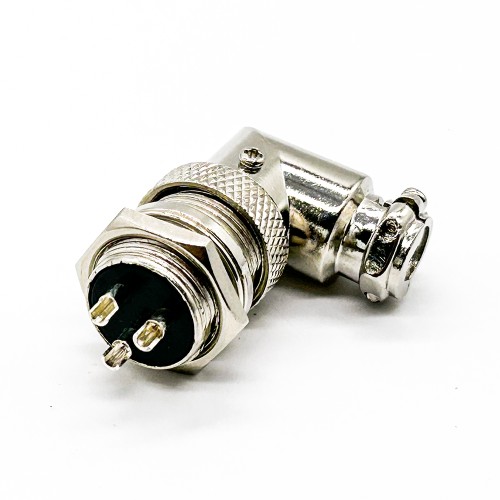 GX16 Connector Aviation Plug 3 Pin Right Angle Male Female Metal Solder