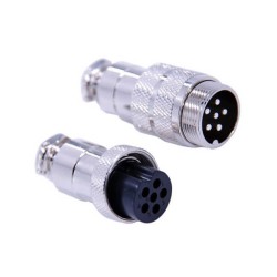 GX20 6 Pin Male Female connector Straight Male Female Docking Cable Plug