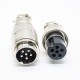 GX20 6 Pin Male Female connector Straight Male Female Docking Cable Plug