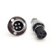 GX20 Aviation Plug 4 Pin Male Socket Female Plug 180 Degree Electrical Connector