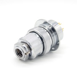 Reverse Gender Connector GX40 Straight 4 Pin Reverse Male Cable Plug Female Panel Receptacles Circular Round Flange