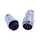 Straight Male Female Circular Aviation Plug GX30-6 Pin Straight 2sets