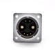 7 Pin Connector P32 Male Straight Socket Square 4 holes Flange Mounting Solder Cup for Cable