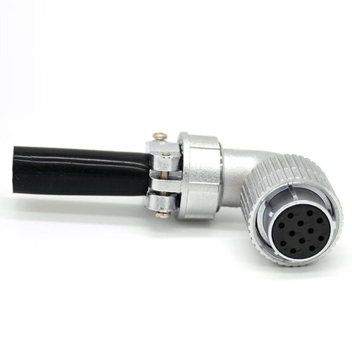 Angled Connector P24 Female 12 Pin Plug for Cable