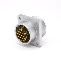 Male Receptacles P48 17 Pin 4 Hole Flange Connector