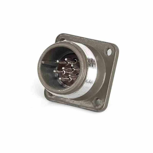 P20 7-Pin Male Socket Straight Flange P20J11A Aviation Connector