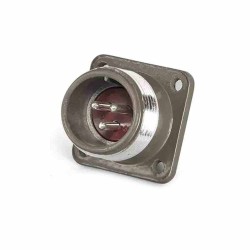 P20J3A Aviation Connector P20 3-Pin Male Socket Straight Flange Mount