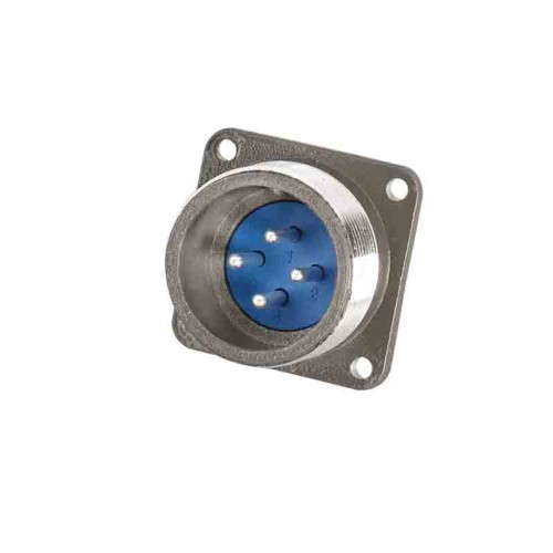 P28 4-Pin Male Socket Straight Flange P28J9A Aviation Connector