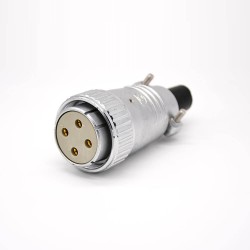 Plug Female P48 4 Pin Straight for Cable Connector