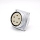 Socket 5 Pin P48 Female Straight 4 Hole Flange Connector