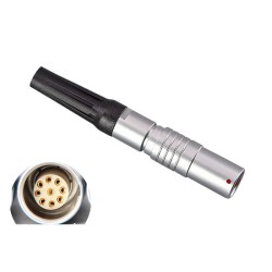 Metal Aviation Plug 9-Pin Circular Connector Push-Pull Self-Locking FGG Plug /PHG Socket 0B Series