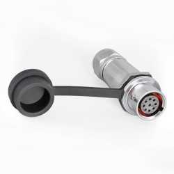 Metal Aviation Industrial SF12-9 Pin Male Female Docking Camera Cable Waterproof Circular Push-Pull Quick