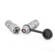 Quick Metal Push-Pull SF6 2 Pin Plug+Socket Docking Industrial Circular Aviation Waterproof