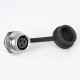 SF12-3 Pin Plug+Socket Back Mount Waterproof Metal Aviation Circular Waterproof Quick Push-Pull Industrial