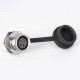 SF12-4 Pin Plug+Socket Back Mount Aviation Circular Quick Push-Pull Industrial Metal Waterproof