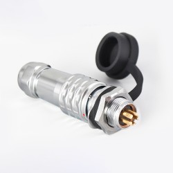 SF12-5 Pin Male Plug+ Female Socket Back Mount Aviation Quick Circular Push-Pull Industrial Metal