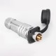 SF12-5 Pin Waterproof Plug+Socket 4-Hole Flange Aviation Quick Circular Push-Pull Industrial Metal