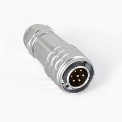 SF12-7 Pin Plug+Socket Back Mount Quick Push-Pull Metal Waterproof Aviation Circular Industrial