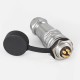 SF20-5 Pin Industrial Quick Push-Pull Male Plug Female Socket Back-Mount Waterproof Metal Circular Aviation