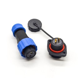 2 pin Waterproof Connector Plug SP17 Series 2 pin Female Plug & Male 2 Hole Flange Panel Mount Socket Waterproof Connectors