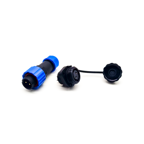 2 pin Waterproof Connector Plug SP17 Series 2 pin Female Plug & Male 2 Hole Flange Panel Mount Socket Waterproof Connectors