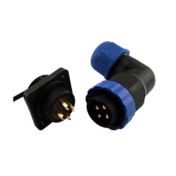 4 Hole Flange Mount Circular Connector SP21 7 Pin Plug Socket