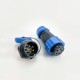 5 pin Connectors SP21 Series IP68 Female Plug & Male Socket Rear-nut Mount Straight SP21-5 Pins Waterproof Aviation Connector