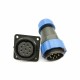 Elecbee Connector SP29 9Pin Straight Plug&Socket 4 Hole Flange