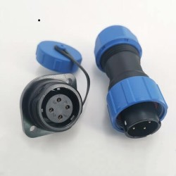 SP17 Circular Plug Socket Connectors Waterproof 4 Pin Plug Socket