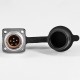 TP12 6 Pin Aviation Connector Female Plug And Male Socket 4 Hole Flange With Rubber Dust Cap