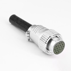 TP24 17 Pin Aviation Connector 4 Hole Flange Mount Straight Female Male Solder Cup