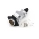 15pin TI+ZG WF40 series 2-hole Flange Socket with Cap and Straight Male Plug Aviation Waterproof Connector