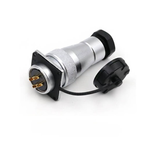 4pin Waterproof Aviation Male Plug and Square Female Socket TA/Z WF28 series Straight Connector