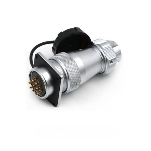 Aviation Circular Waterproof Male Plug and Female Socket TE+Z WF28/12pin Straight Connector