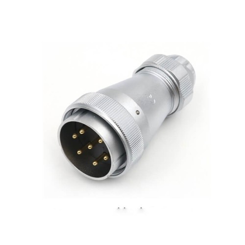 Aviation Circular Waterproof Male Plug and Female Socket TE+Z WF48/7 pin Straight Connector