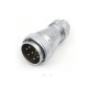 Aviation Circular Waterproof Male Plug and Female Socket TE+Z WF48/7 pin Straight Connector