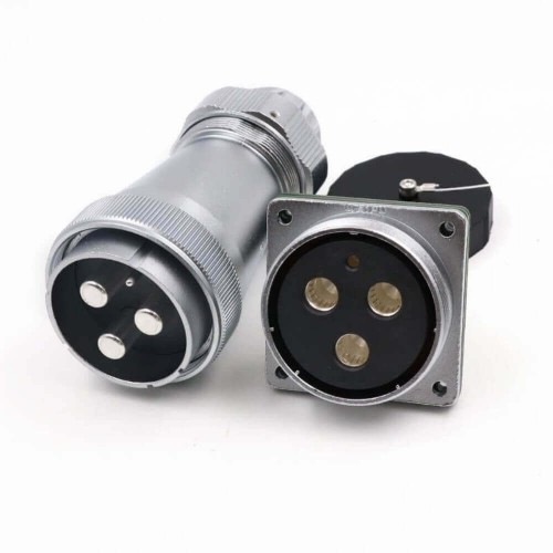 Aviation Circular Waterproof Male Plug and Female Socket TE+Z WF55/4pin Straight Connector