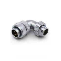 Aviation Male Plug and Female Jack WF20/4 pin Right Angle TU/Z Waterproof Connector