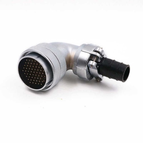 Aviation Waterproof Connector WF55/61pin TV+Z Bending Right Angle Male Plug and Female Receptacle