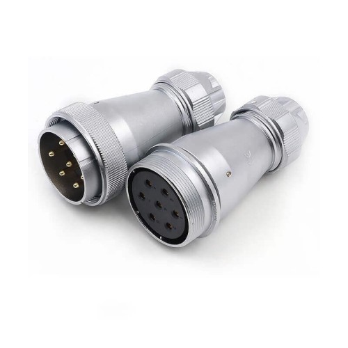 Male Plug and Female Socket WF48/7 pin Straight TE+ZE docking Aviation Waterproof Circular Connector