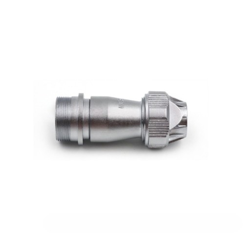 Straight Jack with metal clamping-nut Female Receptacle ZE 12pin WF20 Aviation Waterproof Connector