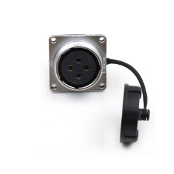 Straight Male Plug and Flange Female Receptacle WF28-4pin TI+Z series Aviation Waterproof Connector