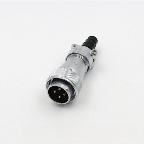 Straight Male Plug with cable clamping plates WF24-4pin TI Aviation Waterproof Connector