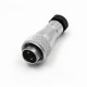 Waterproof Aviation Straight docking Male Plug and Female Socket WF16-2pin TA+ZA Connector