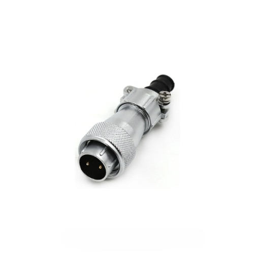 WF16-2pin TI/ZG Metal Flange Jack with Cap Panel Mount IP67 Male Plug Female Socket Aviation Connector