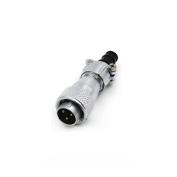 WF16/3pin TI+ZG Male Plug and Female Socket with Cap Panel Mount Flange Jack Waterproof Connector