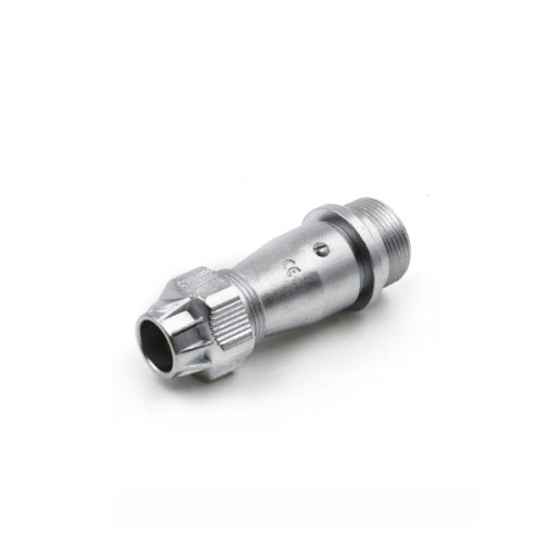 WF16-4pin Straight Jack with metal clamping-nut Female Receptacle ZE Jack Waterproof Circular Connector